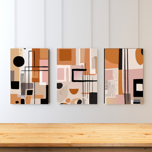 Modern Rhythm – Set of 3(Canvas)