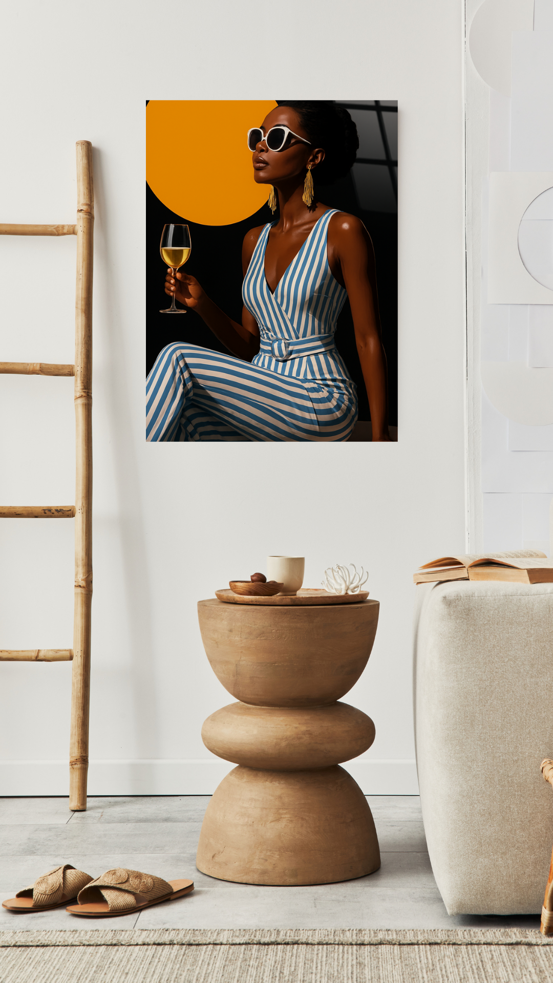 Golden Hour Chic - Glass Art