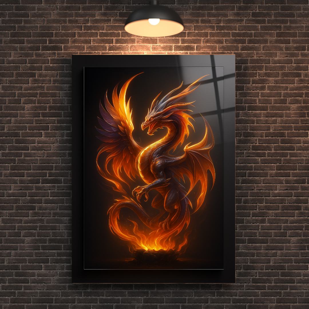 Inferno Reign - Glass Art