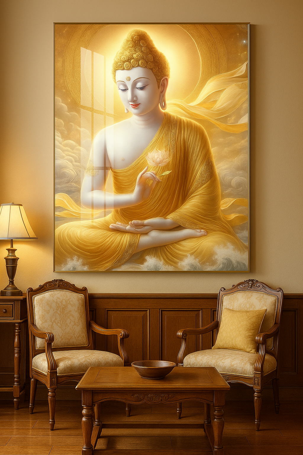 Golden Serenity – Glass Art