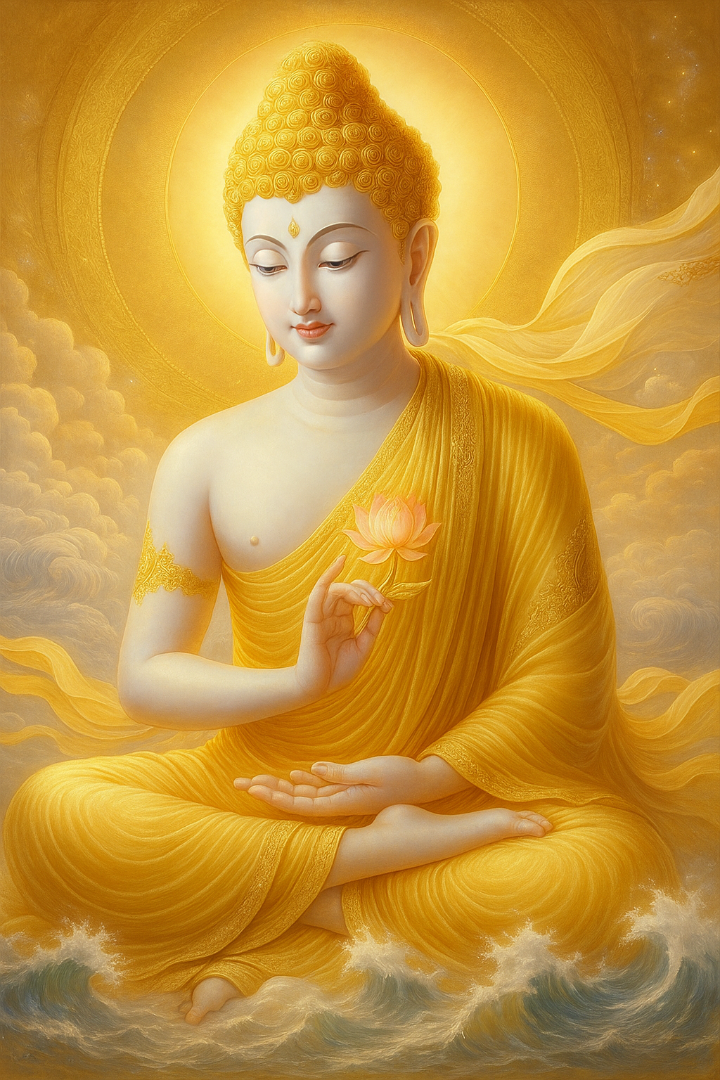 Golden Serenity – Glass Art