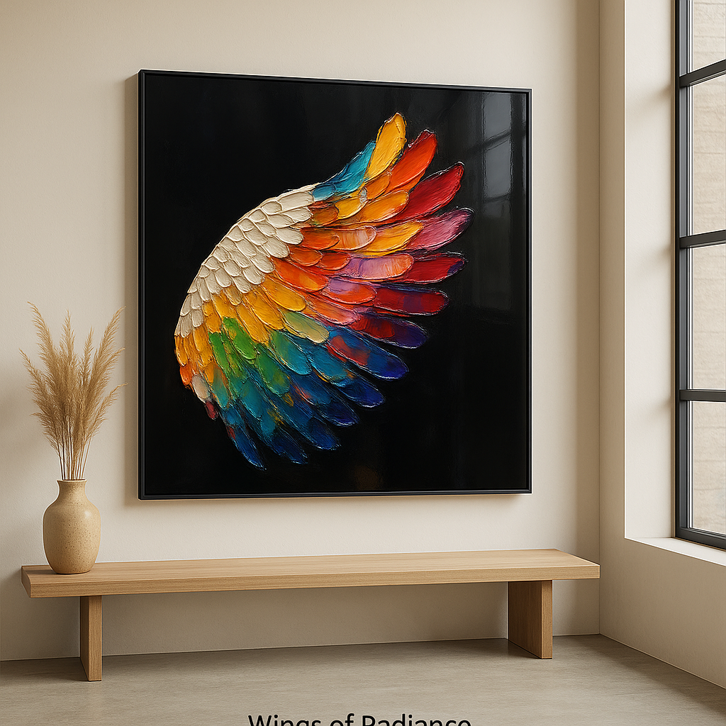 Wings of Radiance - Glass Art
