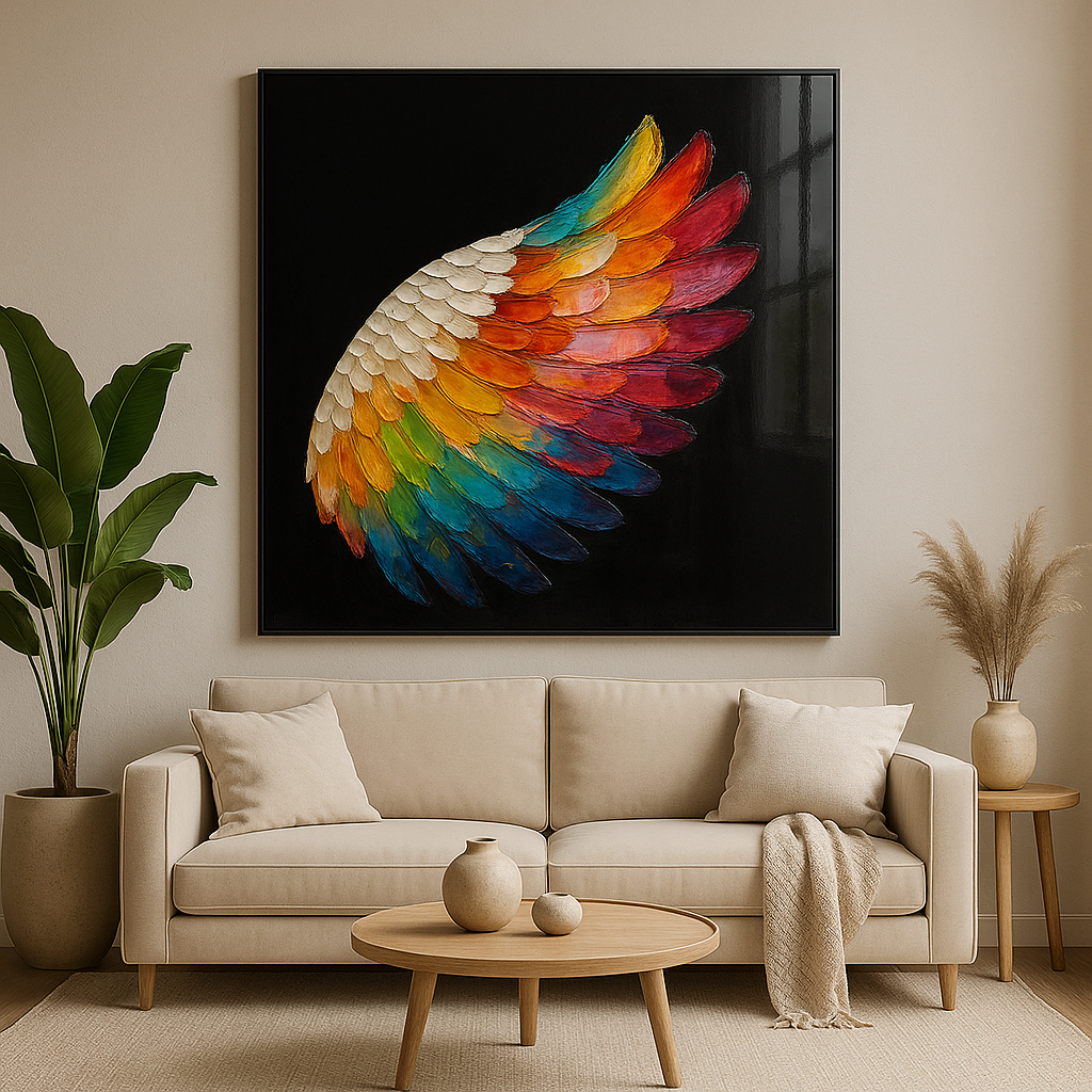 Wings of Radiance - Glass Art