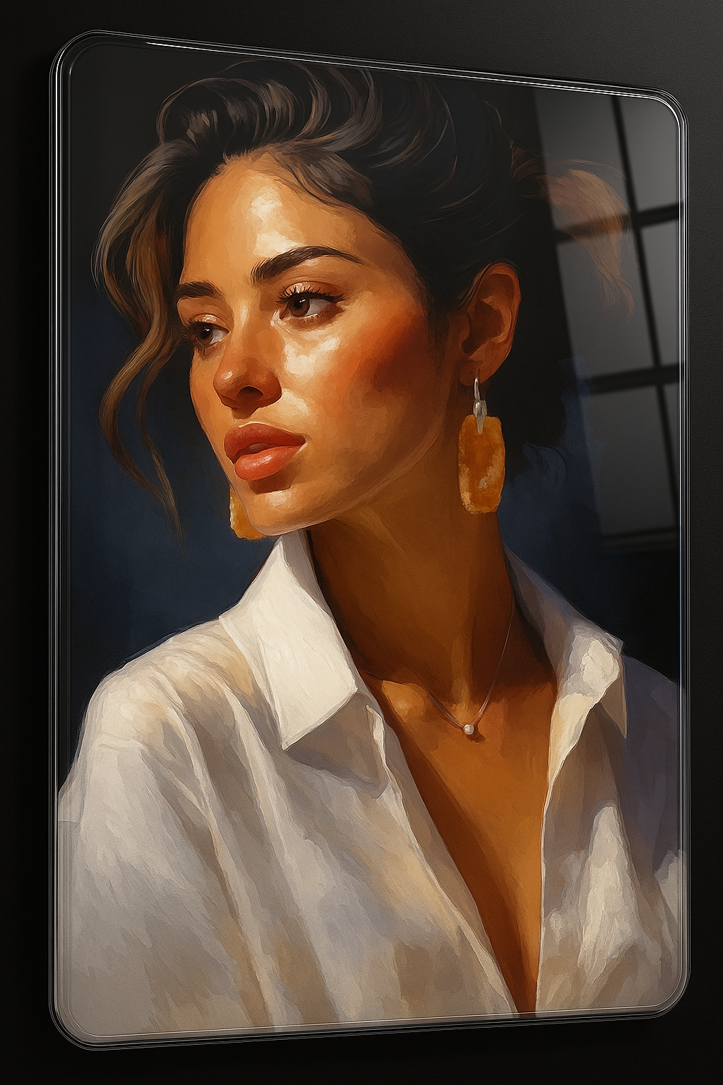 Golden Hour Muse - Glass Art