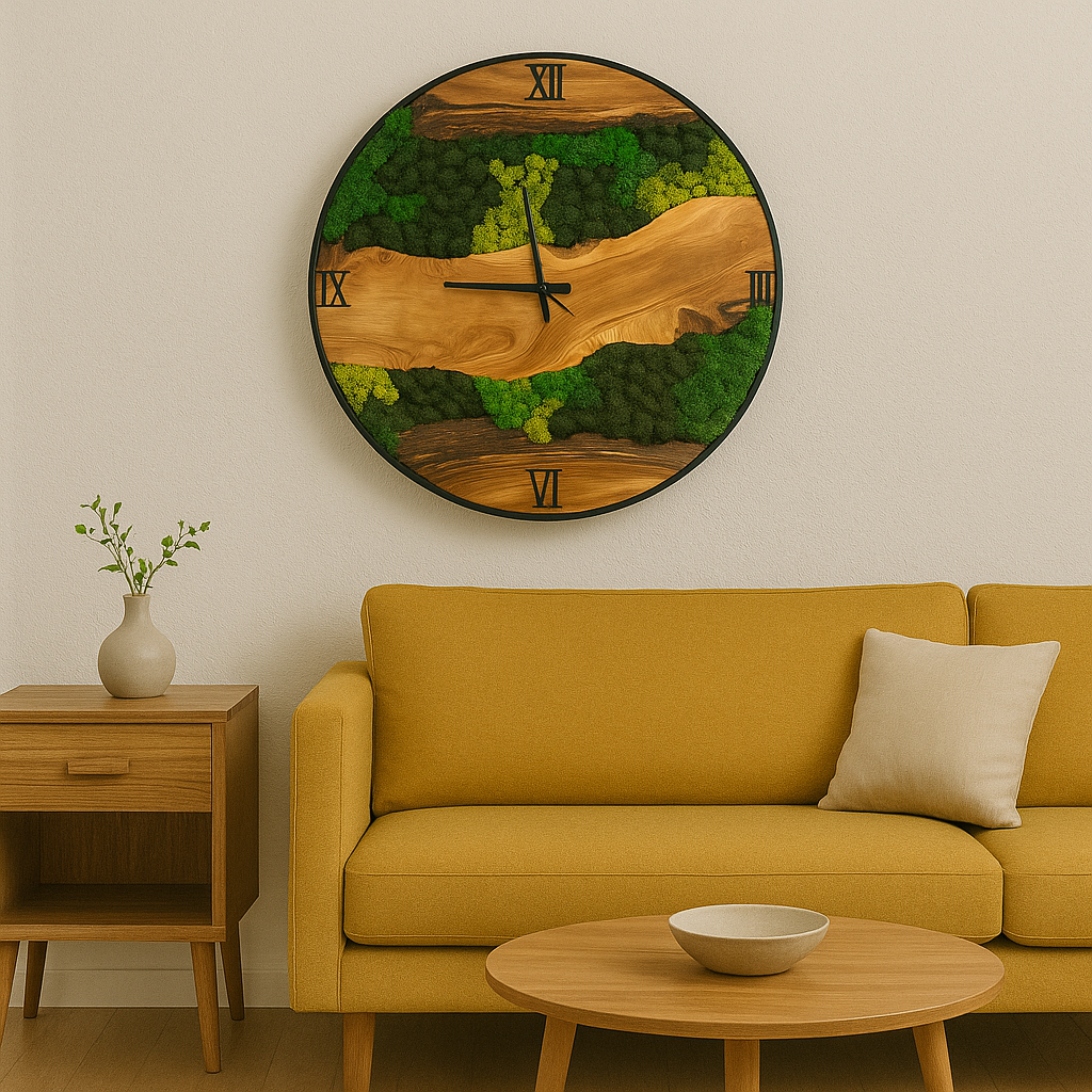 Forest Flow Timepiece - Moss Art