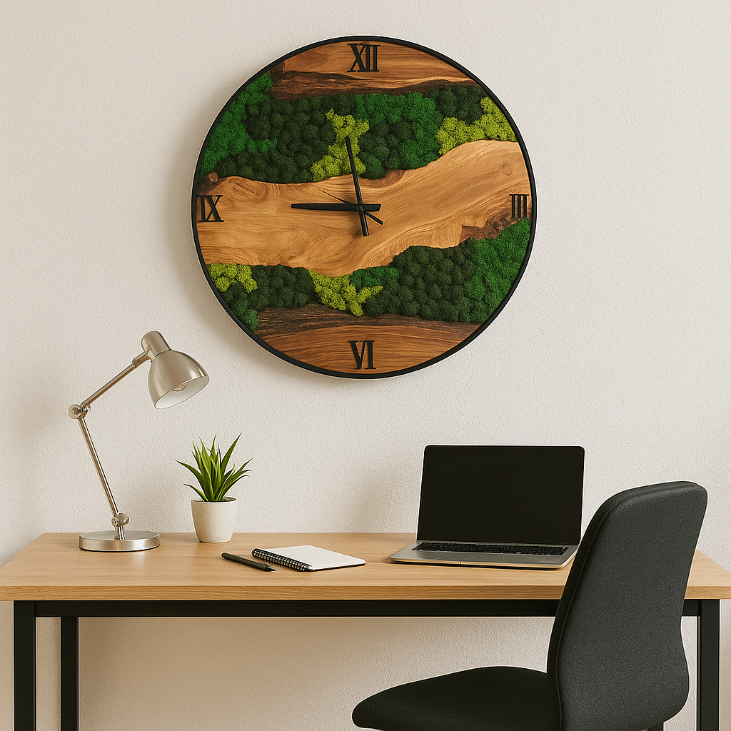 Forest Flow Timepiece - Moss Art