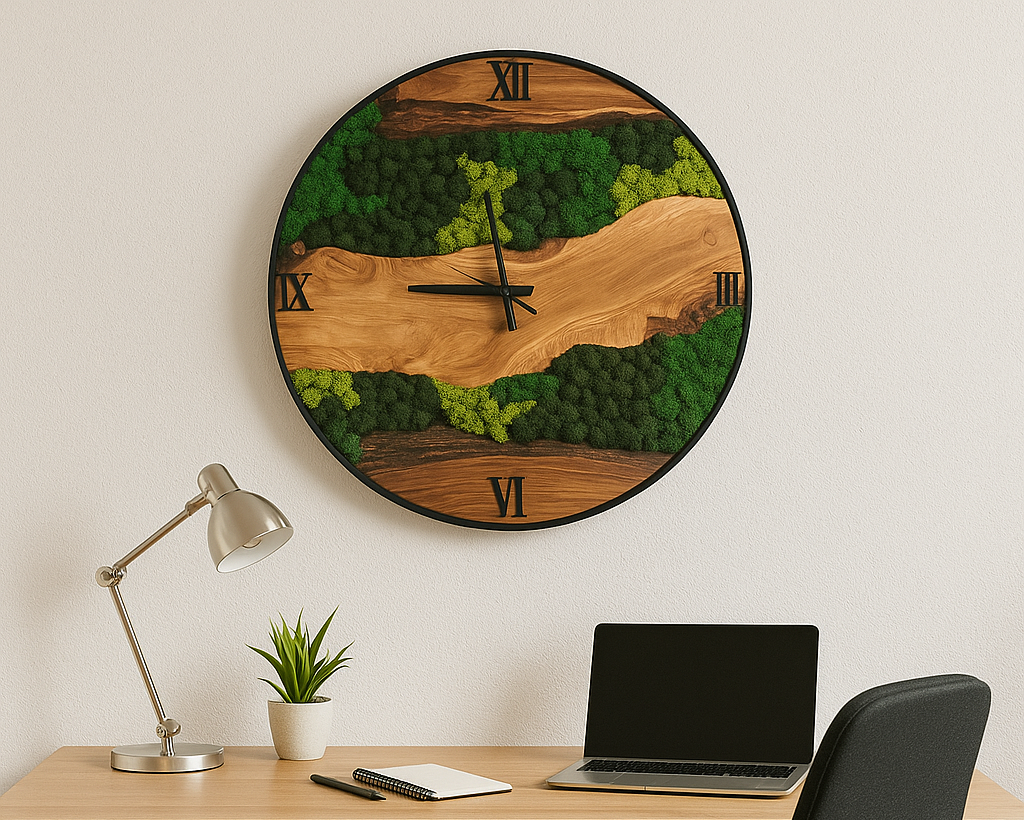 Forest Flow Timepiece - Moss Art