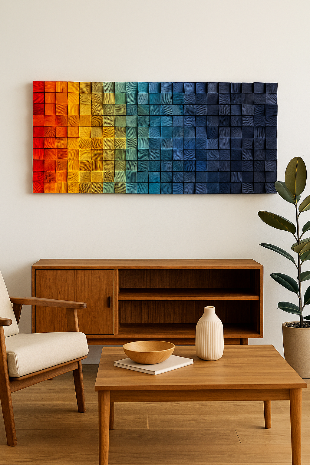 Aurora Horizon - Wood Art