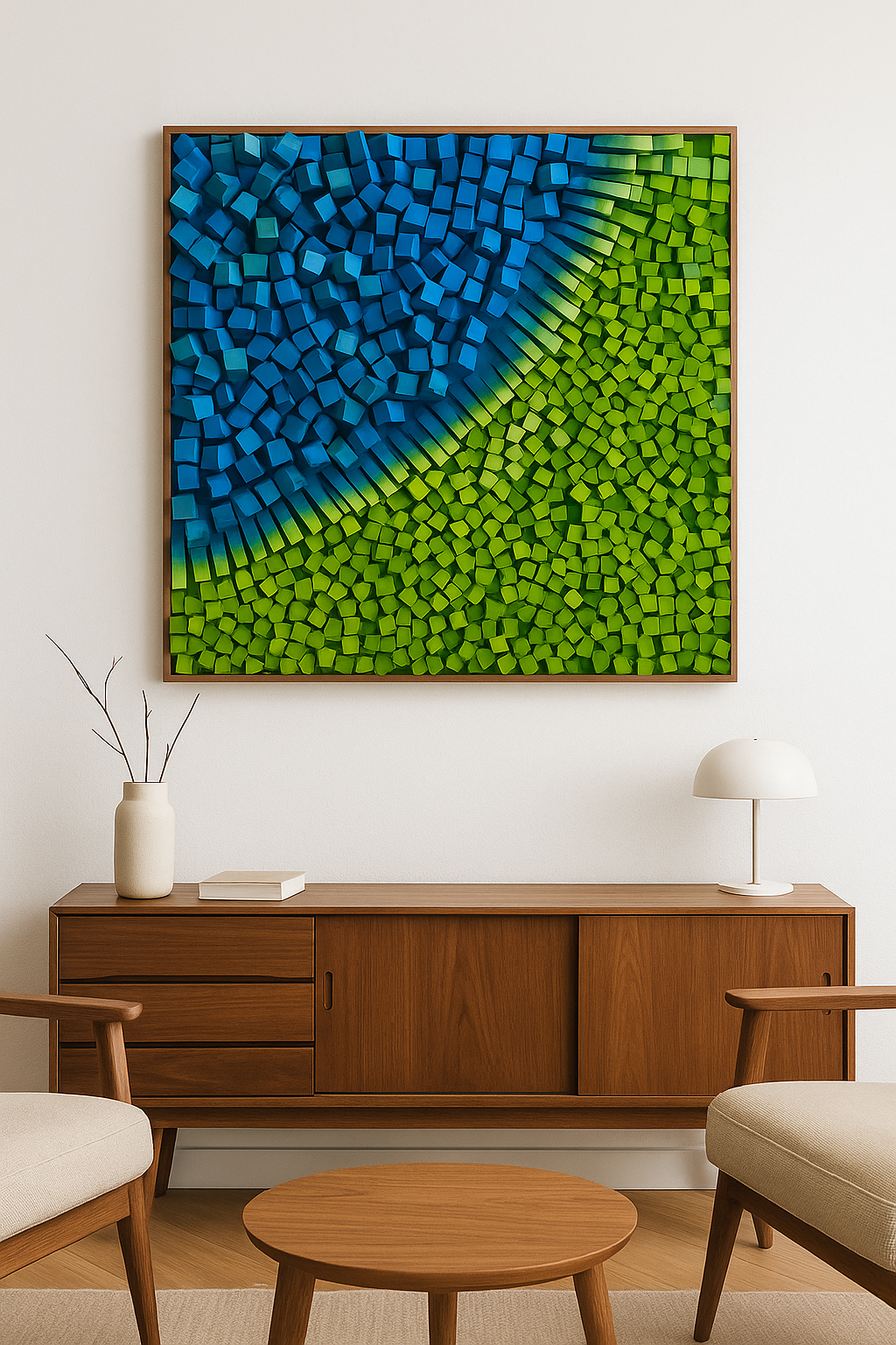 Verdant Surge - Wood Art