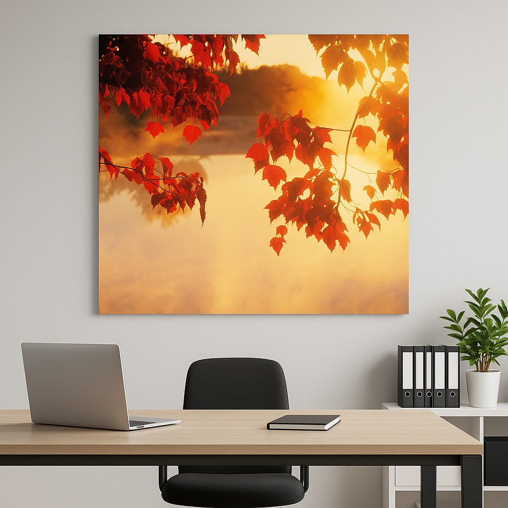 Autumn Glow Radiance - Glass Art