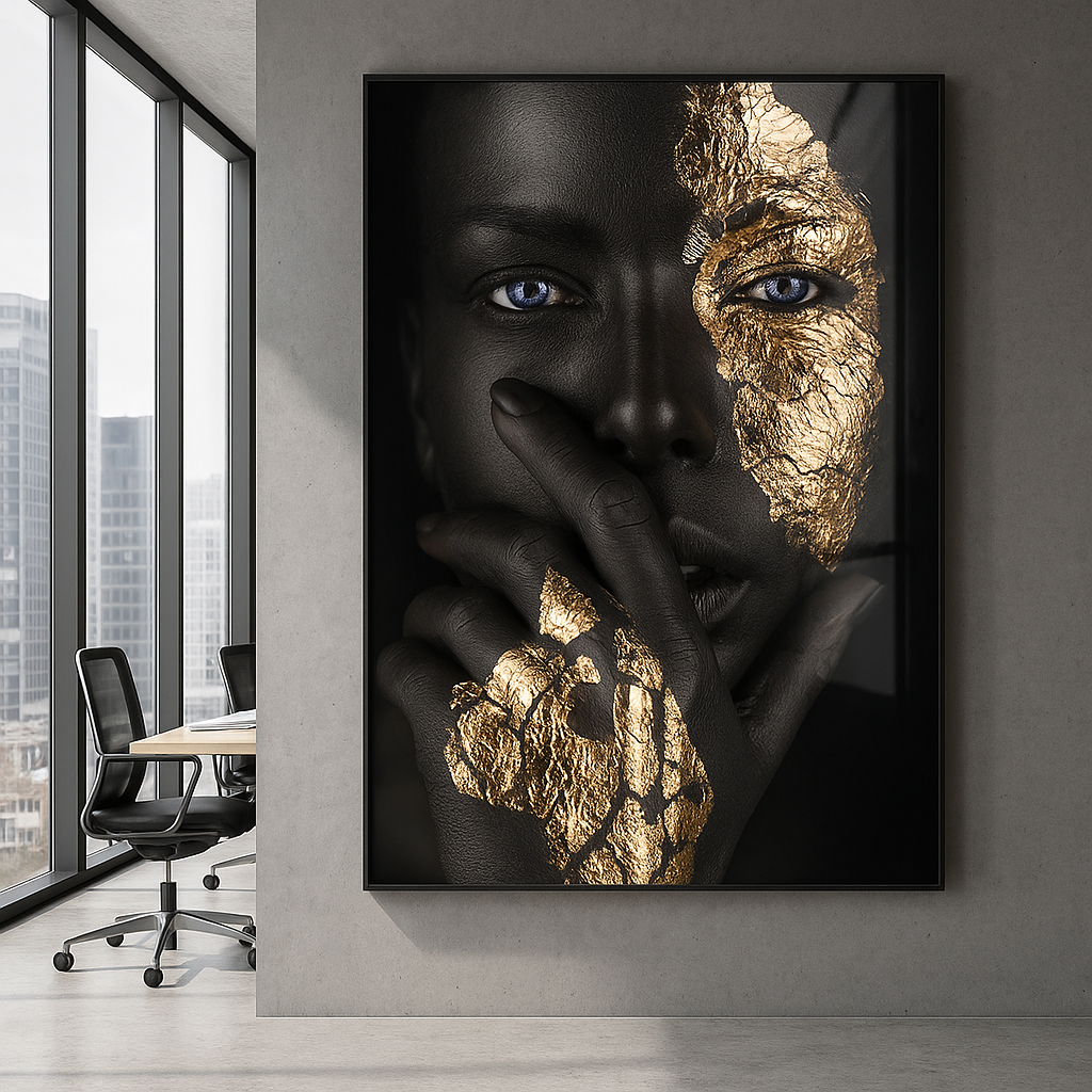 Eclipse in Gold - Glass Art