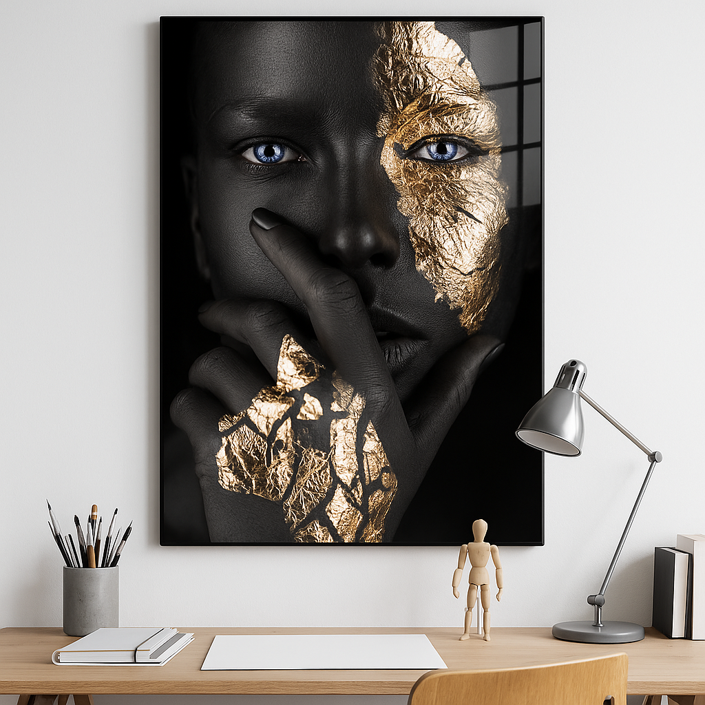 Eclipse in Gold - Glass Art
