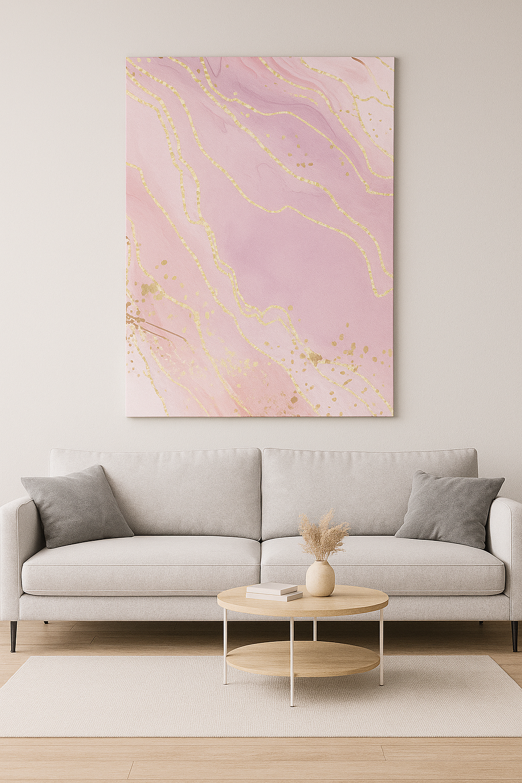 Rosé Veins - Canvas