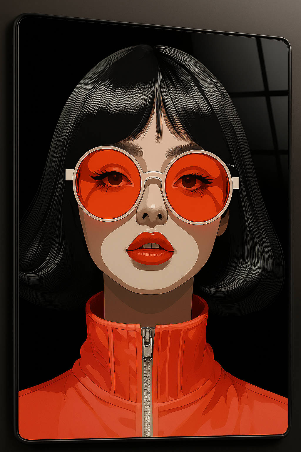 Crimson Glare - Glass Art