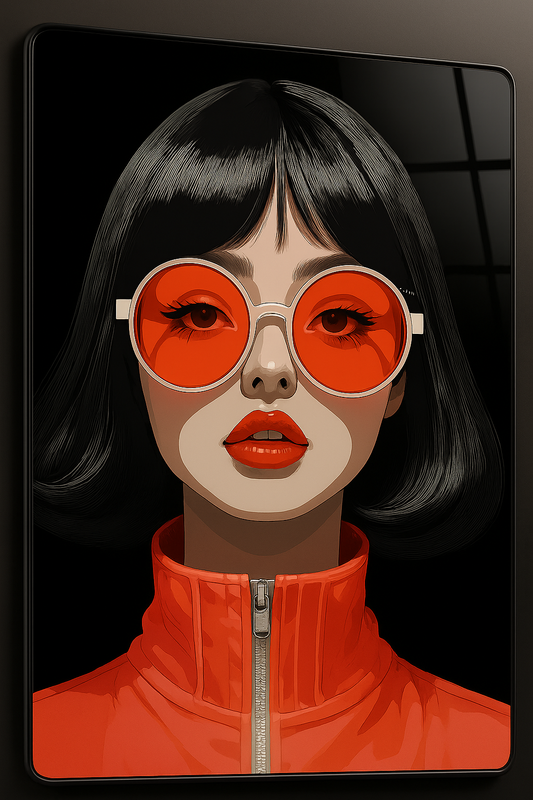 Crimson Glare - Glass Art