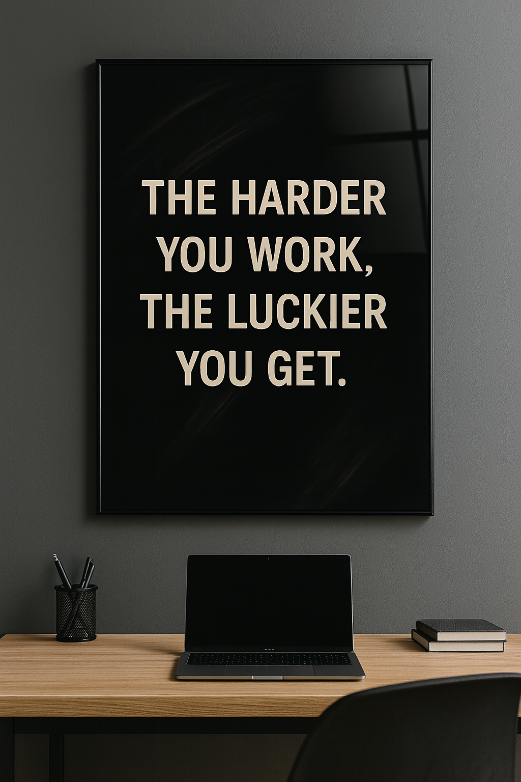 Luck by Hustle - Glass Art