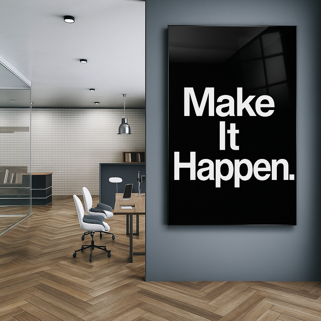Make It Happen - Glass Art