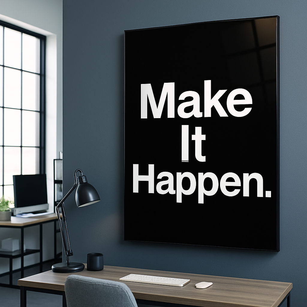 Make It Happen - Glass Art