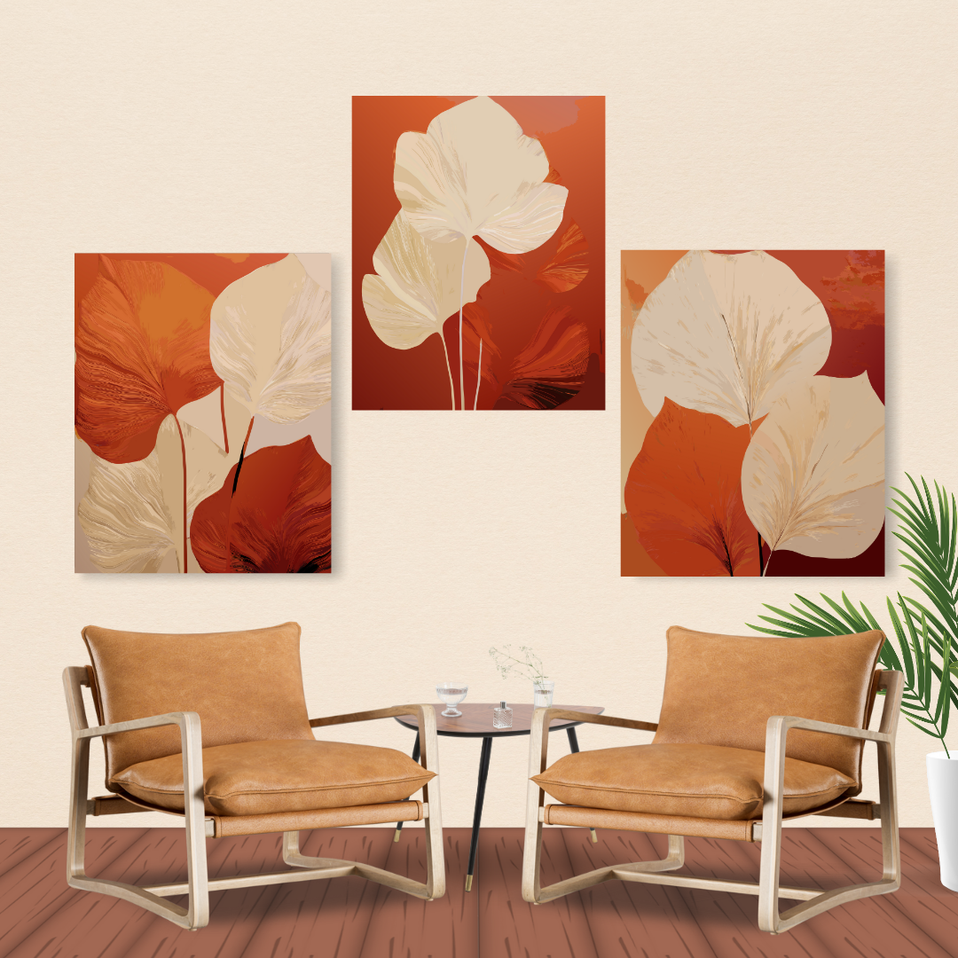 Autumn Grace - Set of 3 (Canvas)