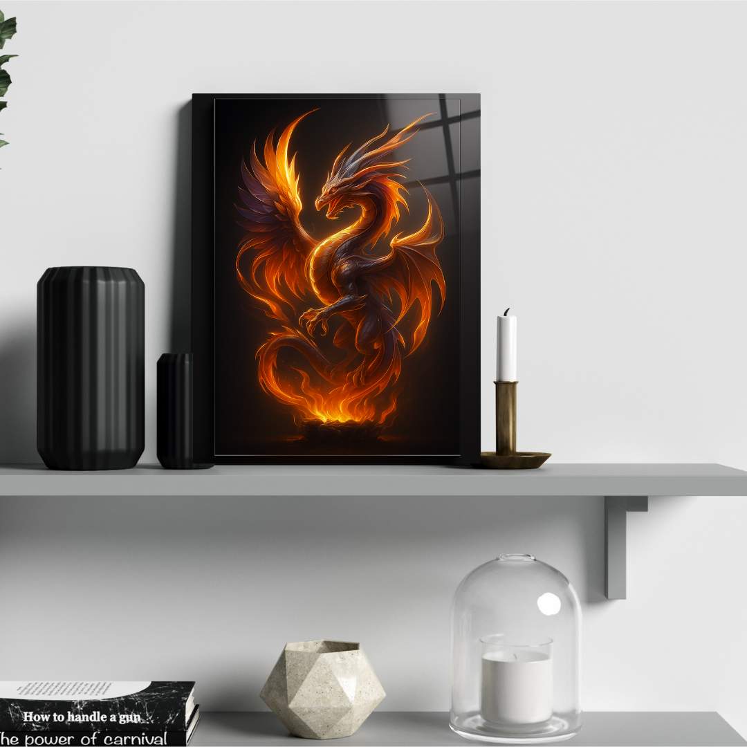 Inferno Reign - Glass Art