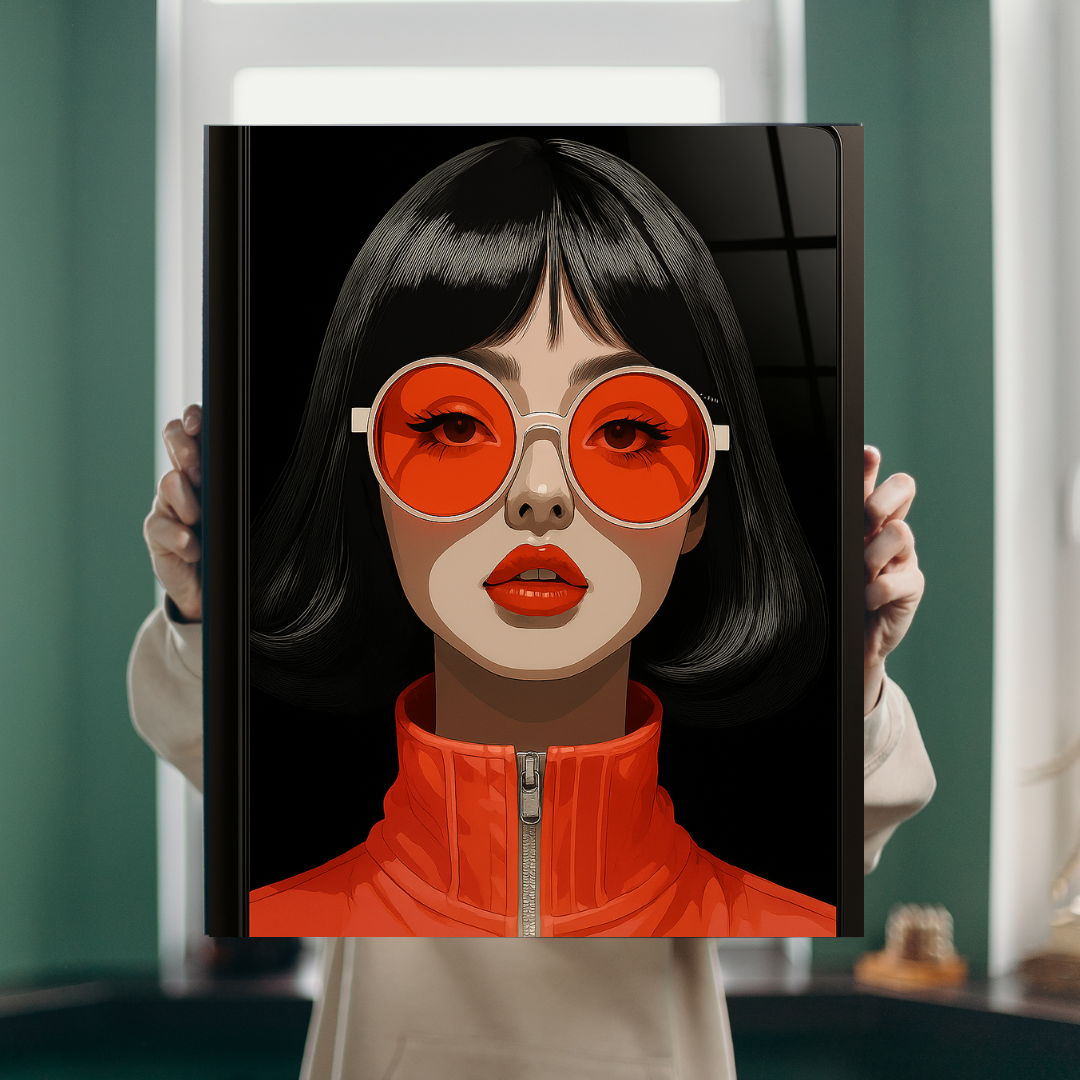 Crimson Glare - Glass Art