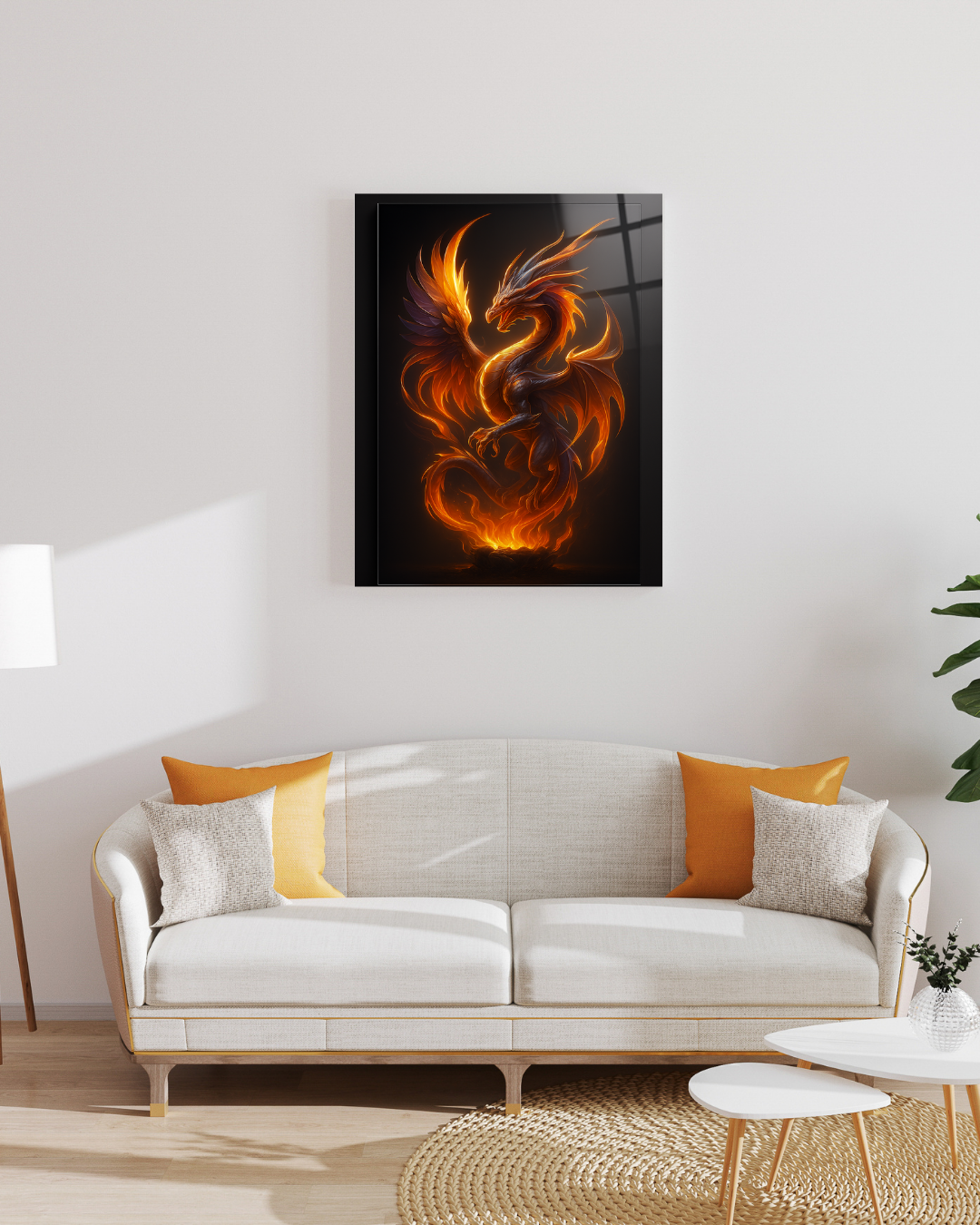 Inferno Reign - Glass Art