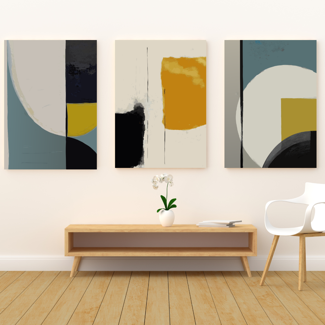 Urban Blocks – Set of 3(Canvas)
