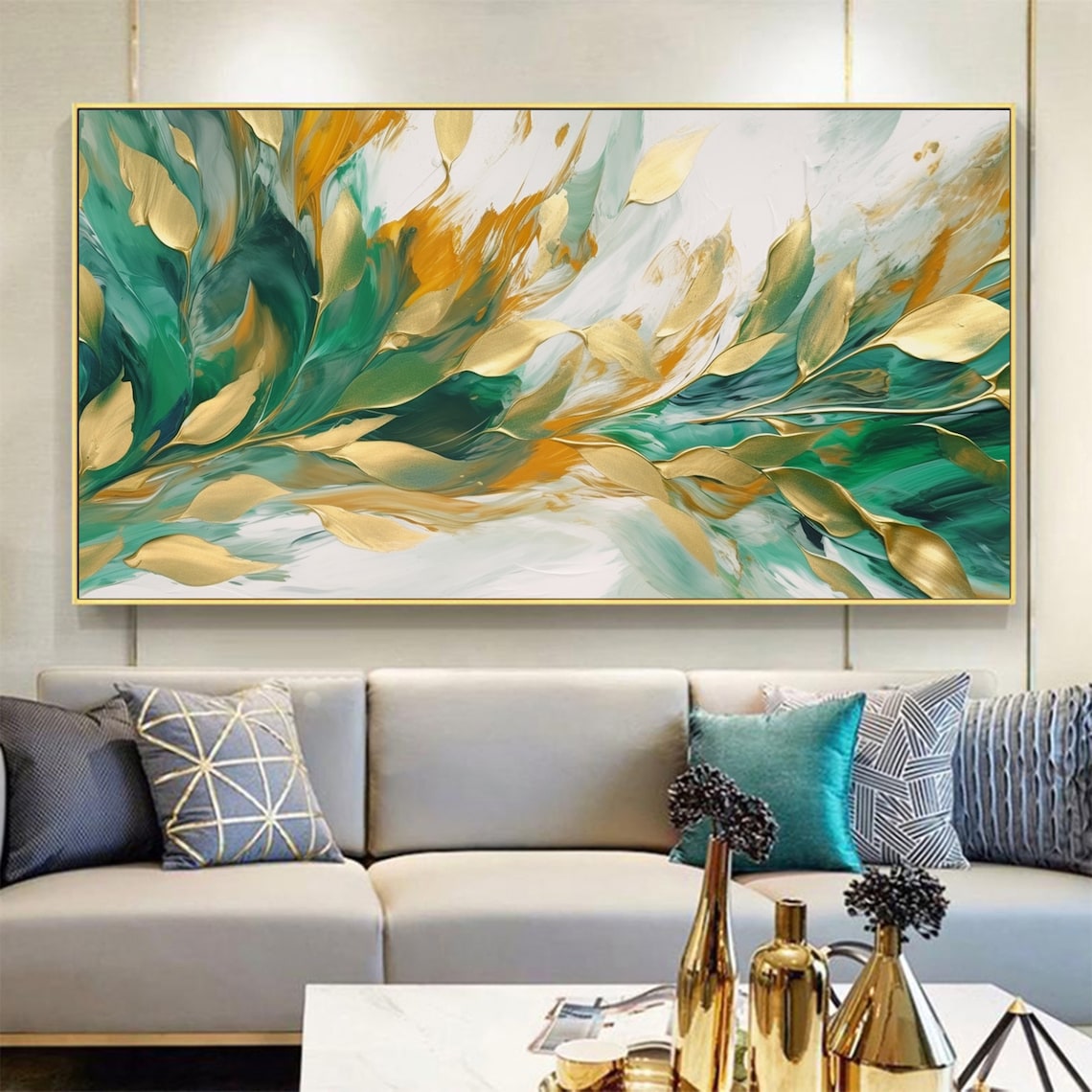 Golden Bloom - Canvas