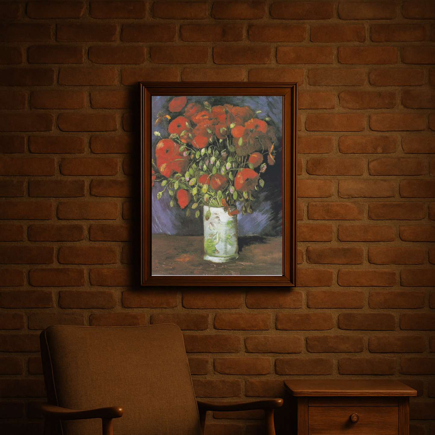 Poppy Bouquet - Canvas