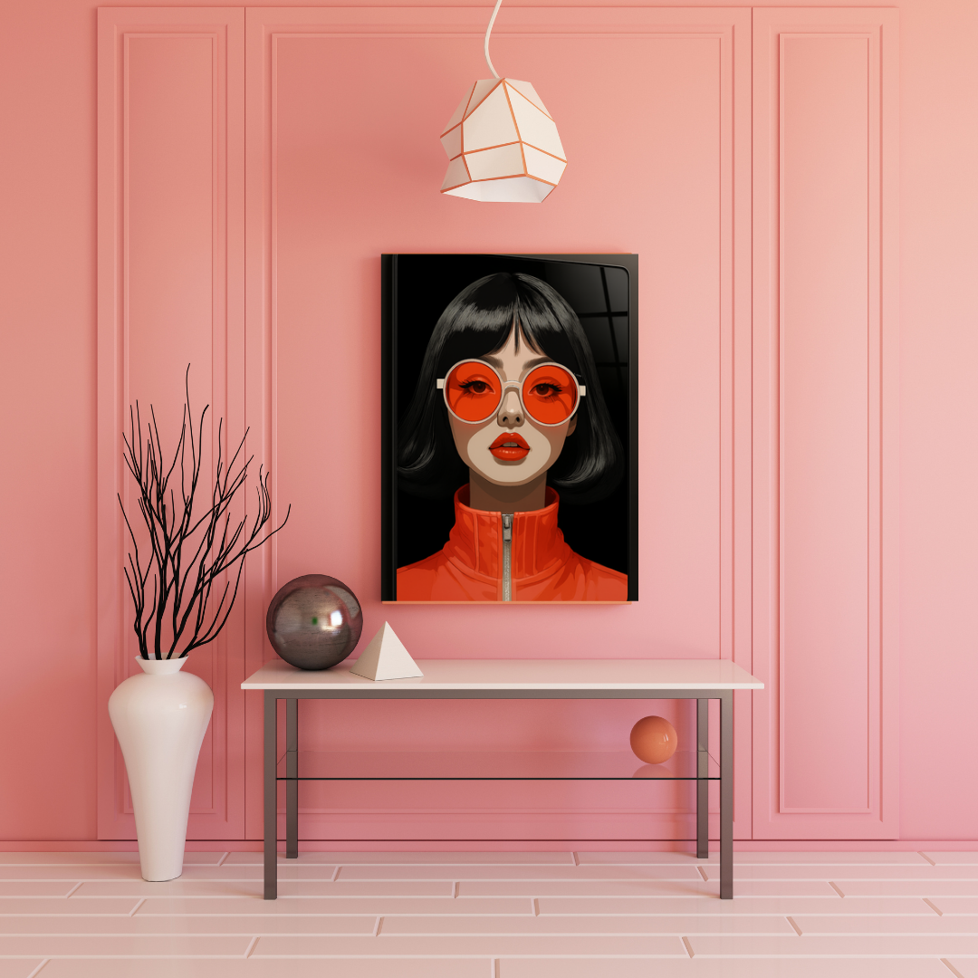 Crimson Glare - Glass Art