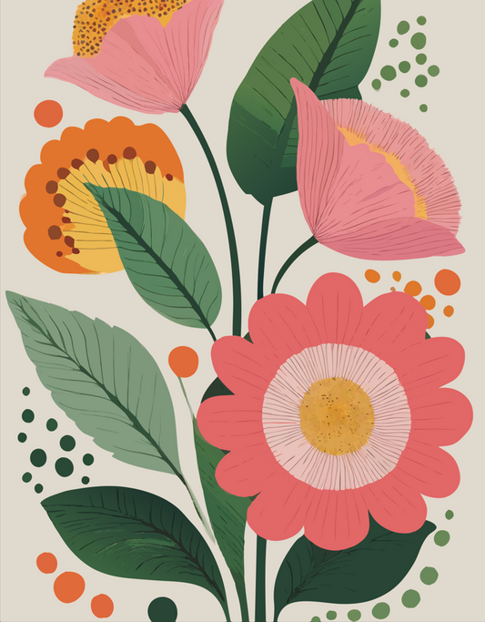 Blush Bloom Trio - Set of 3 - Canvas