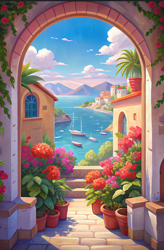 Arches of Amalfi - Canvas