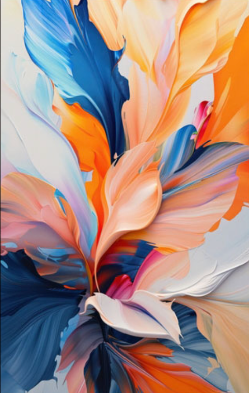 Floral Blaze - Canvas