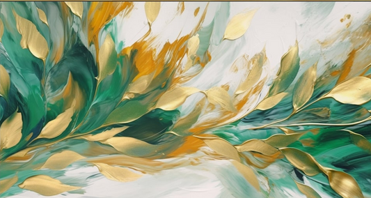 Golden Bloom - Canvas