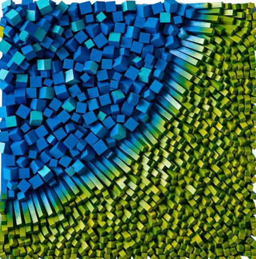 Verdant Surge - Wood Art