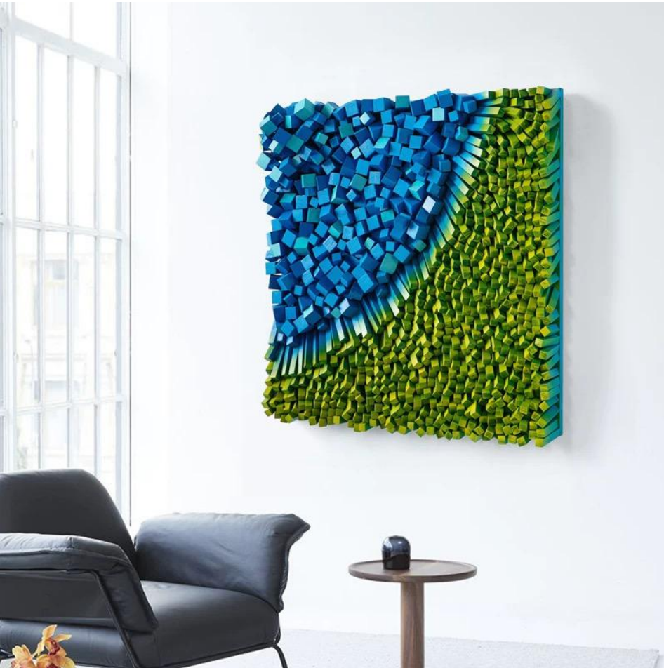 Verdant Surge - Wood Art