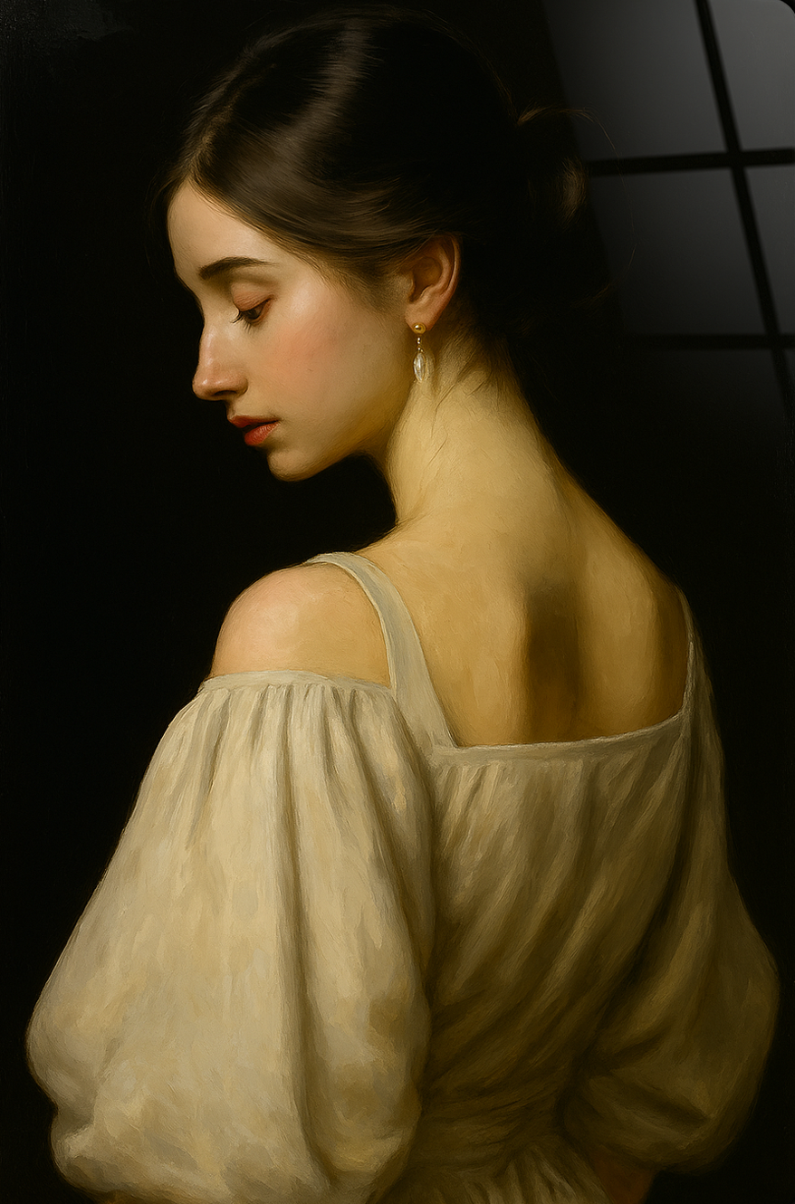 Solitude in Ivory - Glass Art