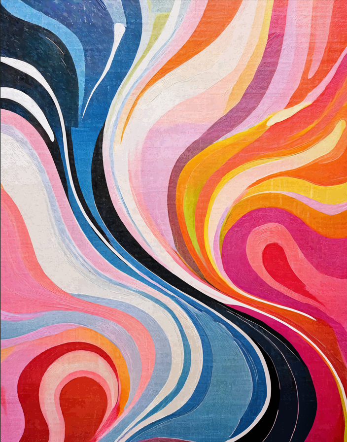 Color Cascade – Set of 2(Canvas)