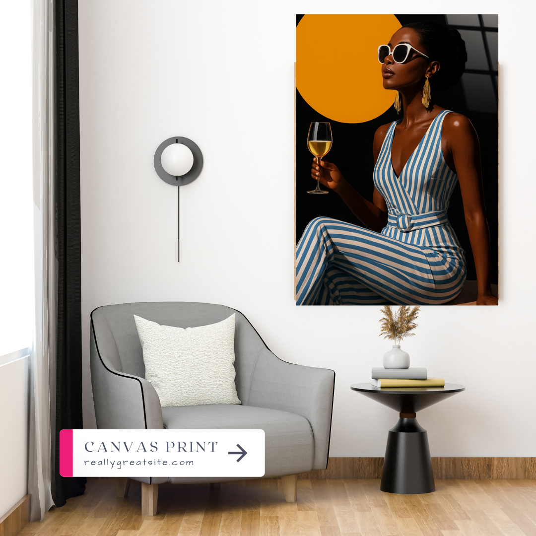 Golden Hour Chic - Glass Art