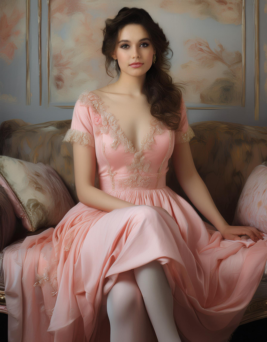 Blush Elegance - Canvas
