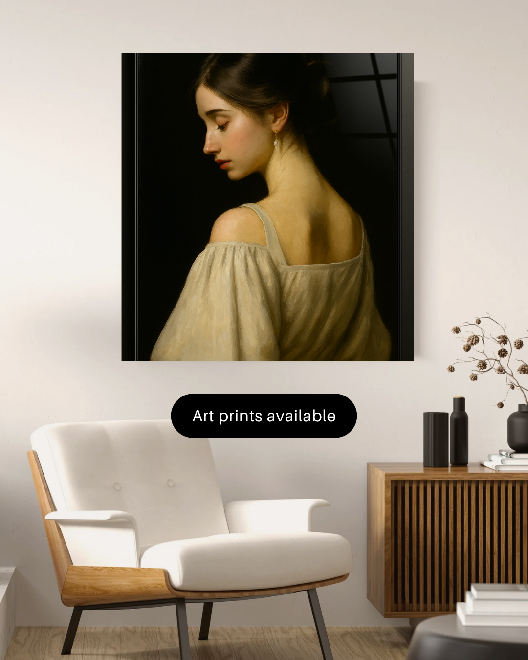 Solitude in Ivory - Glass Art