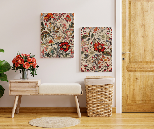 Royal Bloom – Set of 2(Canvas)