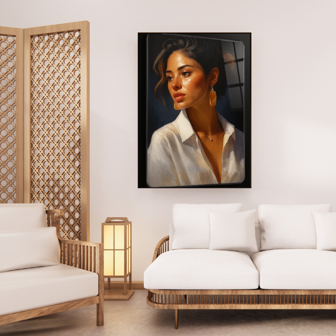 Golden Hour Muse - Glass Art