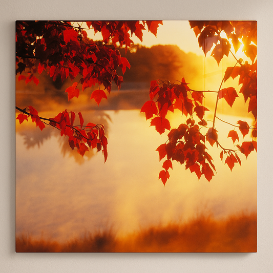 Autumn Glow Radiance - Glass Art