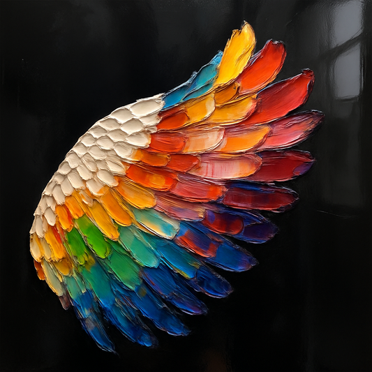 Wings of Radiance - Glass Art