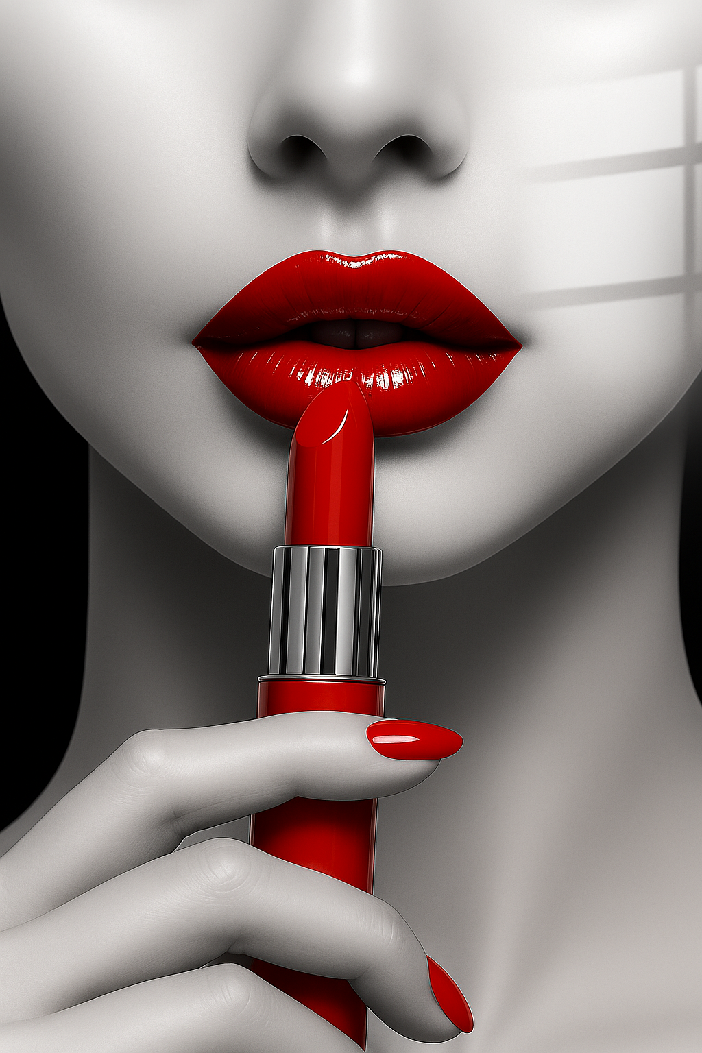 Kiss Me Rouge - Glass Art