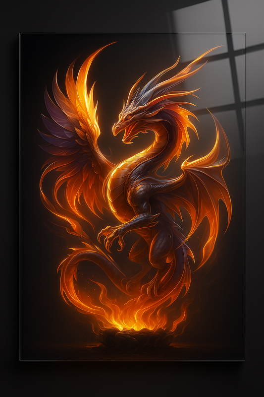 Inferno Reign - Glass Art