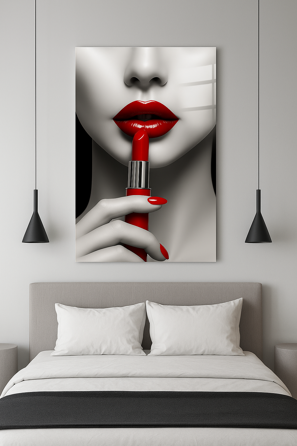 Kiss Me Rouge - Glass Art
