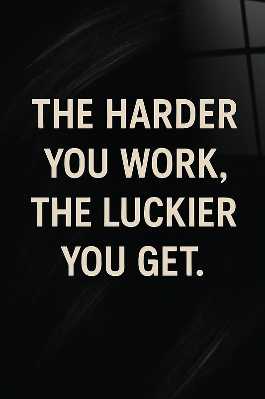 Luck by Hustle - Glass Art