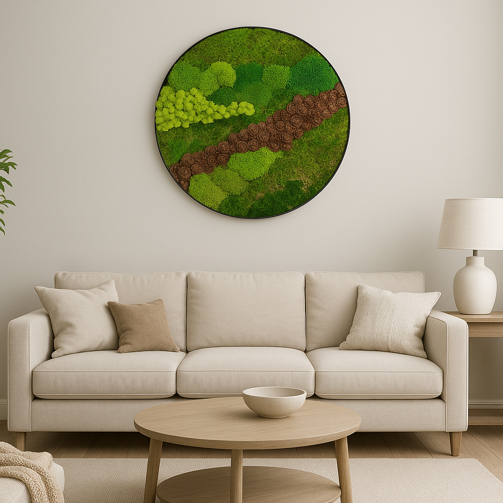 Verdant Pathway - Moss Art